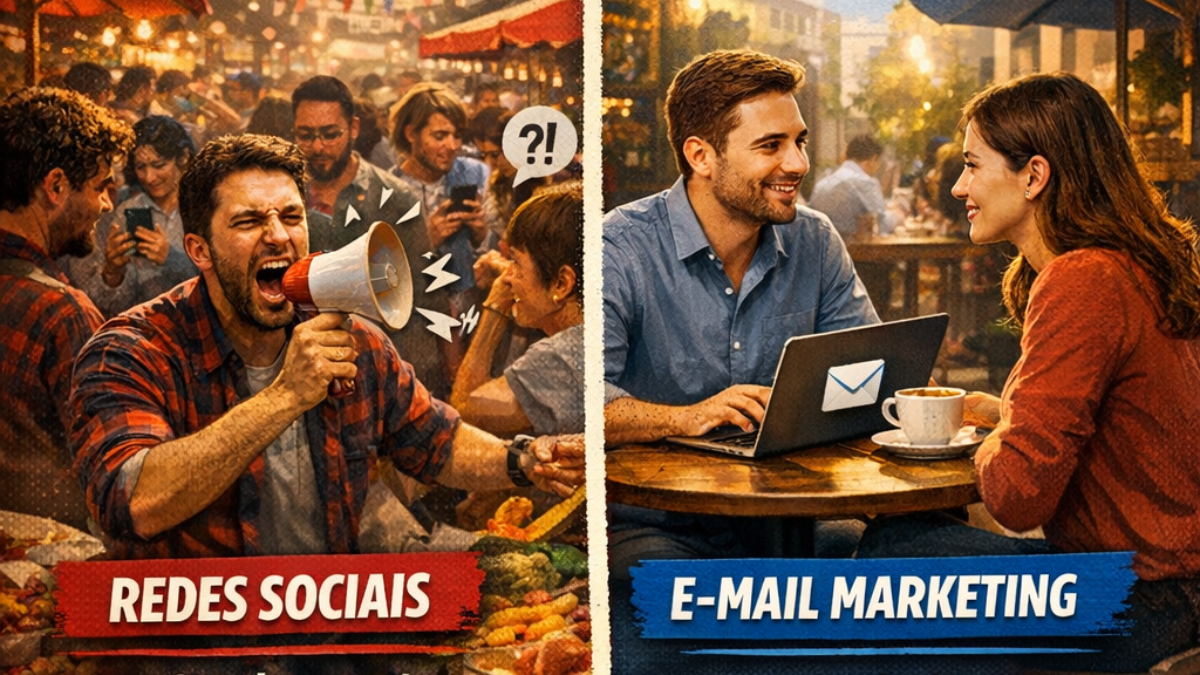 e-mail marketing para negócios Por que depender de Redes Sociais é um risco para sua empresa? estrategias da hora